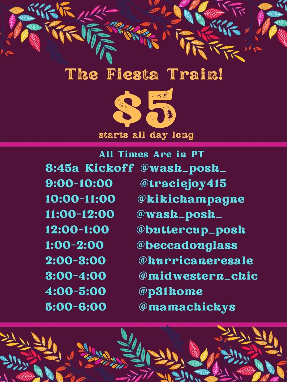 ✨💃 Fiesta Train is LIVE 5/16 💃✨ - Picture 3 of 4